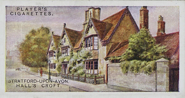 Shakespearean Series: Stratford-upon-Avon, Hall's Croft (colour litho)