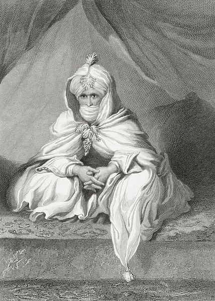 The Sheik of Bornu, 1826 (engraving)