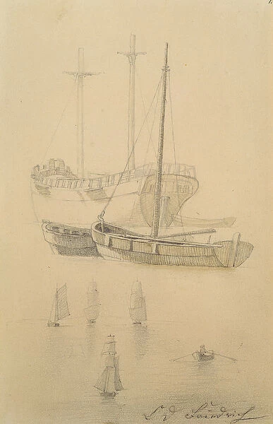 Ships (pencil on paper)