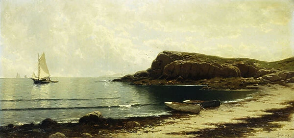 Along the Shore, (oil on canvas)