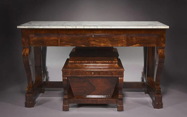 Sideboard and Cellarette, firm of Duncan Phyfe and Son (1768-1854), c