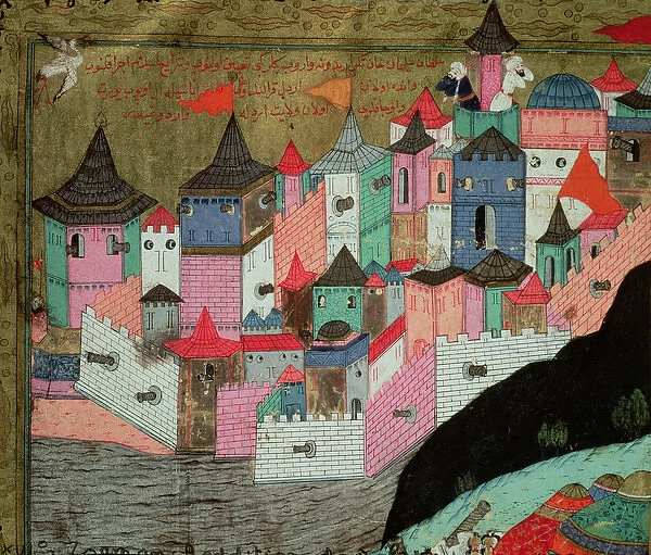 The Siege of Belgrade in 1521, illustration from The Military Campaigns of Suleyman I