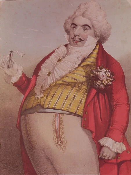 Signor Lablache as Dr. Dulcamara, the quack doctor in the opera The Elixir of Love