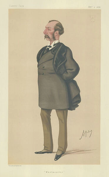 Sir Charles Russell (colour litho)