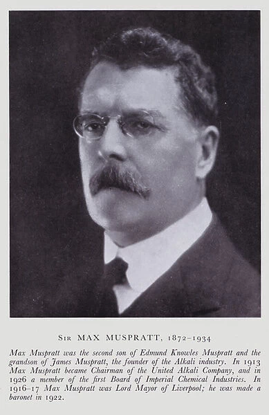 Sir Max Muspratt (b  /  w photo)