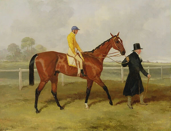 Sir Tatton Sykes (1772-1863) Leading in the Horse Sir Tatton Sykes, with William Scott Up