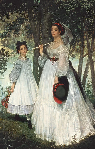 The Two Sisters: Portrait, 1863 (oil on canvas)