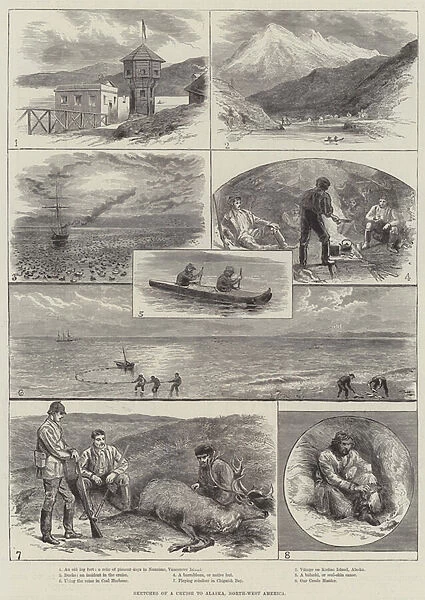 Sketches of a Cruise to Alaska, North-West America (engraving)