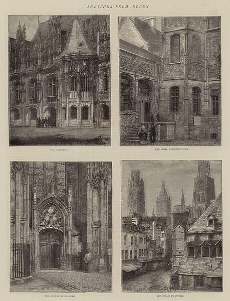 Sketches from Rouen (engraving)