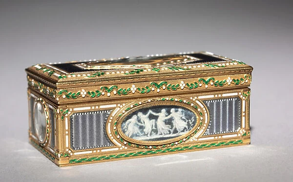 Snuff Box, 1774-80 (gold & enamel)