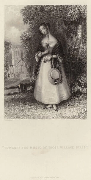 How Soft the Music of those Village Bells (engraving)