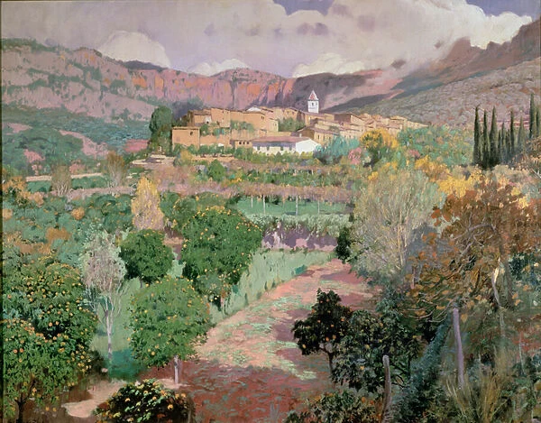Soller, Majorca (oil on canvas)