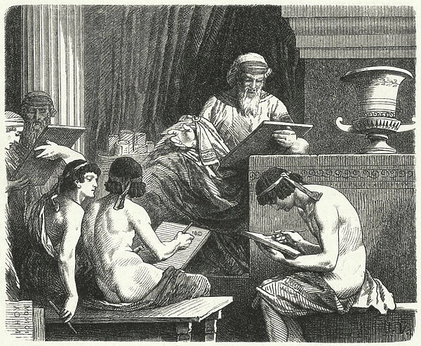 Solon, lawmaker of Athens (engraving)