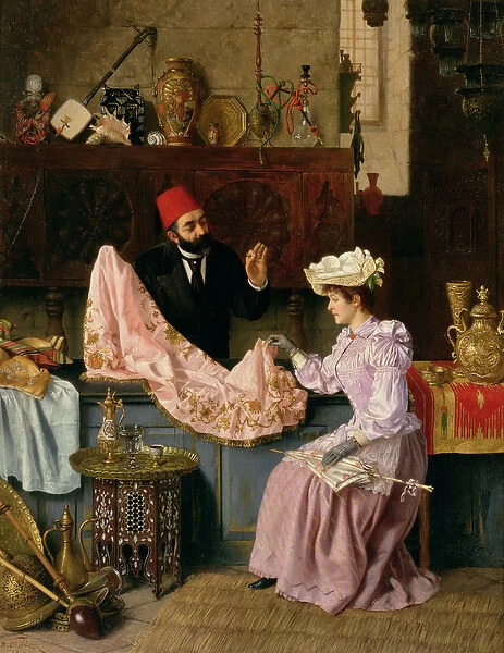 In the Souk, 1891 (panel)