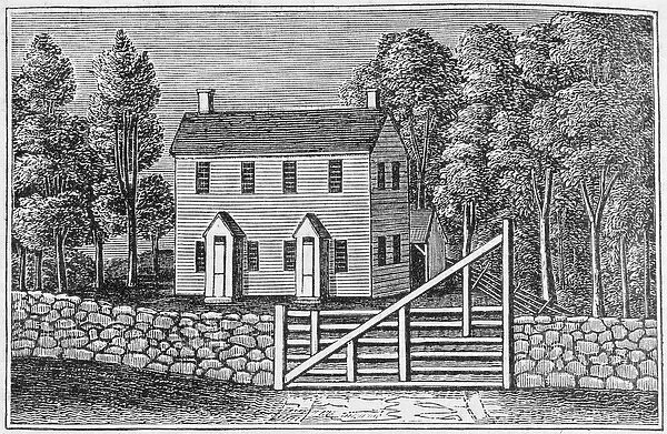 South View of the Friends Meeting House, Pomfret, from Connecticut Historical
