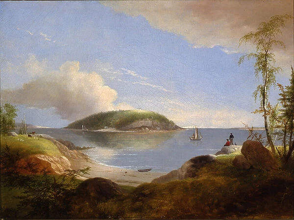 Souvenir of Bear Island, Maine, 1850 (oil on canvas)