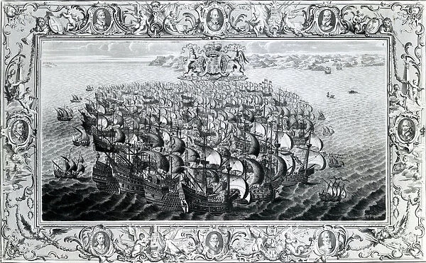 The Spanish Armada, published by John Pine, 1739 (engraving)