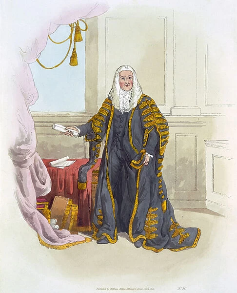 Speaker of the House of Commons, from Costume of Great Britain