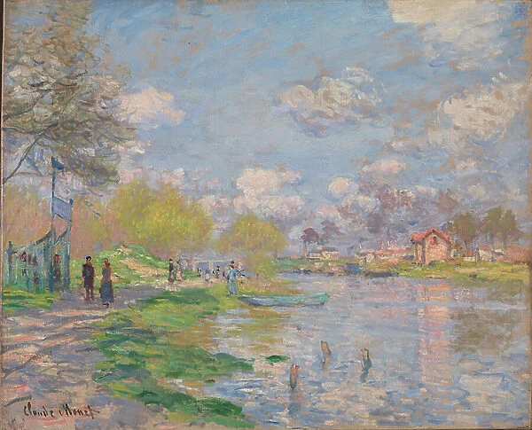Springtime on the Ile de La Grande Jatte, 1887 (oil on canvas)