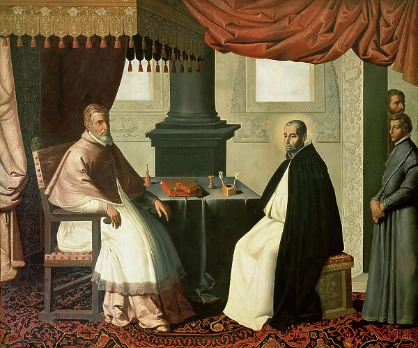 St. Bruno (1030-1101) and Pope Urban II (c. 1035-99) 1630-35 (oil on canvas)