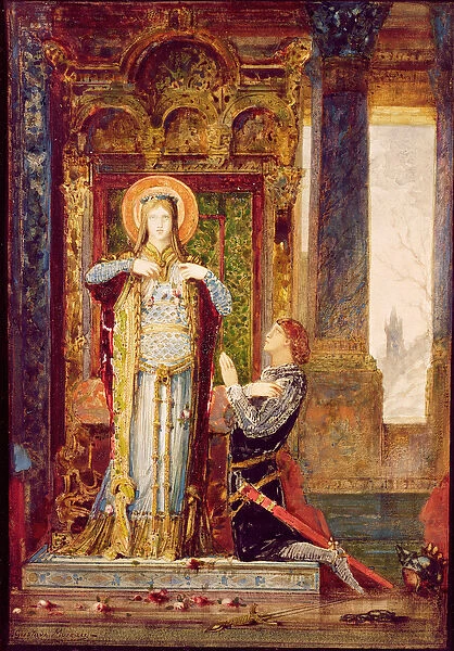 St. Elisabeth of Hungary, or The Miracle of the Roses, 1879 (w  /  c on paper)