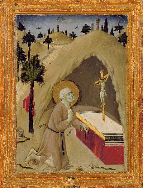 St. Jerome in the Desert (oil on panel)