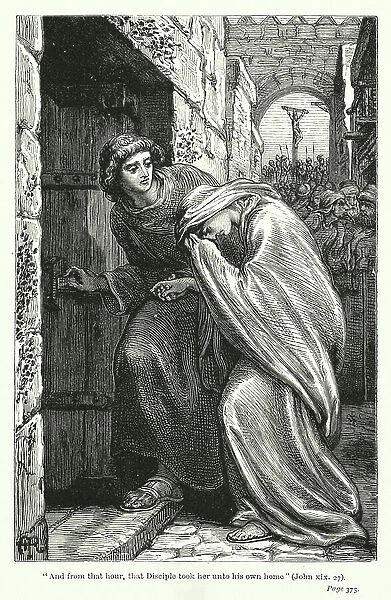 St John and the Mother of Jesus (engraving)