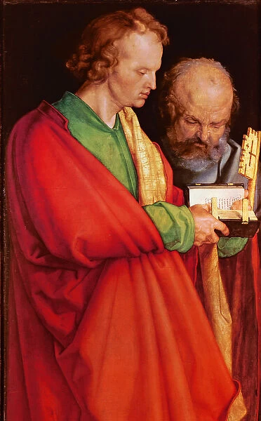 St. John with St. Peter, 1526 (oil on panel) (detail of 170205)