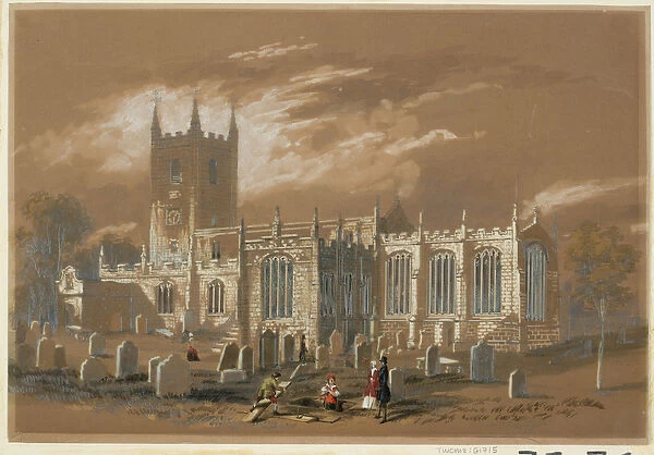 St Johns Church, Newcastle, 1848 (bodycolour, pencil & w  /  c on paper)
