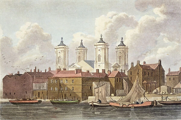 St. Johns Church Westminster, 1815 (w  /  c on paper)
