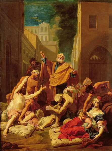 St. Peter healing the sick (oil on canvas)