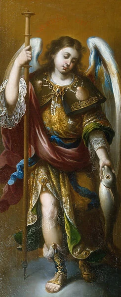 St Raphael (oil on canvas)