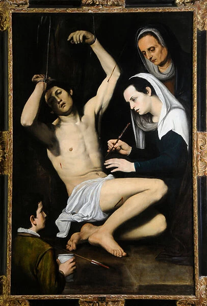 St Sebastian Tended by the Holy Women, c. 1590-1650 (oil on canvas)