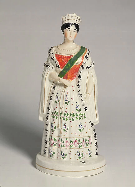 Staffordshire figure of Queen Victoria (1819-1901)