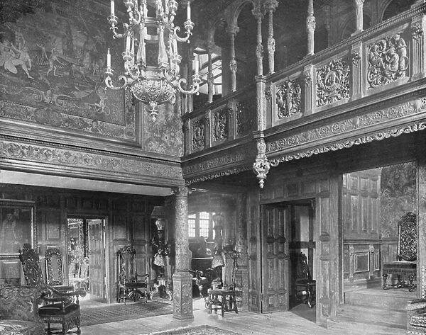 The Staircase Hall (b  /  w photo)
