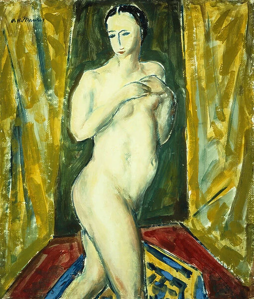 Standing Nude, c. 1927-28 (gouache on board)