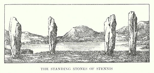 The Standing Stones of Stennis (litho)
