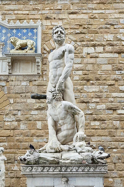 Statue of Hercules and Cacus, Piazza della Signoria, Florence, Italy