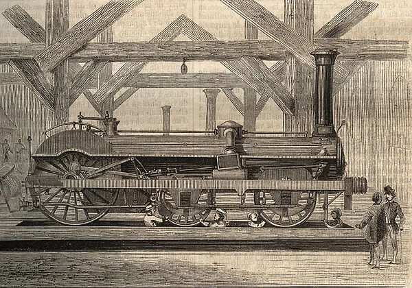 Steam locomotive model, Crampton system named Thomas Russell Crampton (1816-1888)