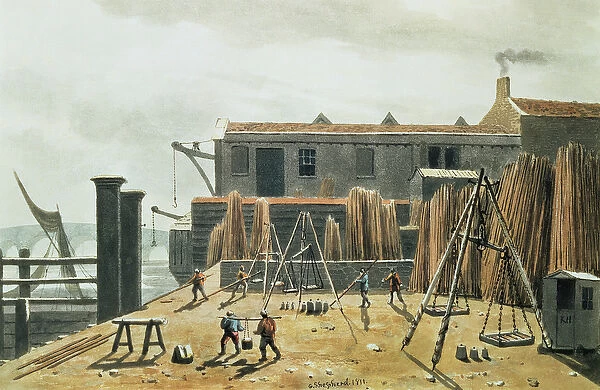 Steelyard, 1811 (w  /  c on paper)