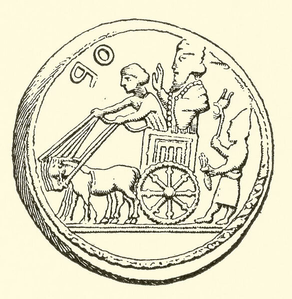 Strato II, king of Sidon, BC 346-332 (engraving)