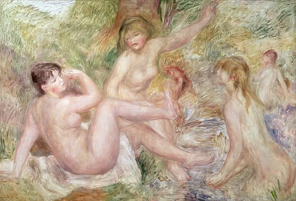 Study for the Large Bathers, 1885-1901 (oil on canvas)
