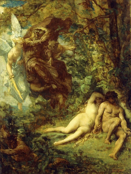 Study for Paradis Perdu, (oil on canvas)
