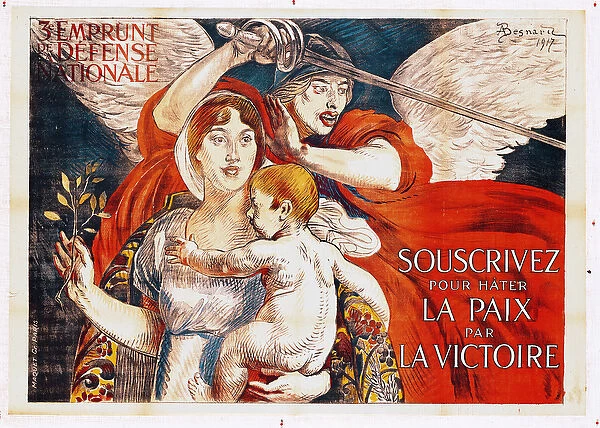 Subscribe to Hasten Peace by Victory, poster for the Third Loan of the National Defence