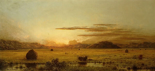 Sunrise, Hoboken Meadows, c. 1875-1885 (oil on canvas)