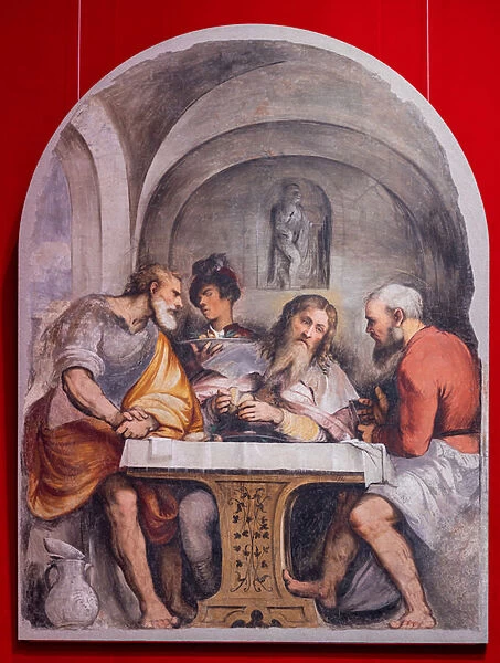 Supper in Emmaus, 1532-33 (fresco transferred on canvas)
