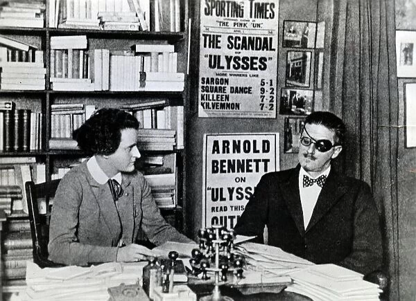 Sylvia Beach and James Joyce, c. 1922 (b  /  w photo)