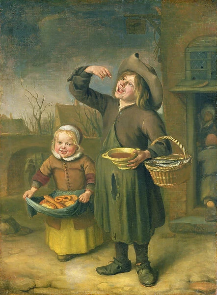 The Syrup Eater (A Boy Licking at Syrup) (oil on canvas)