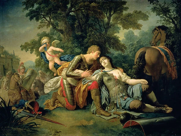 Tancred and Clorinda, 1761 (oil on canvas)