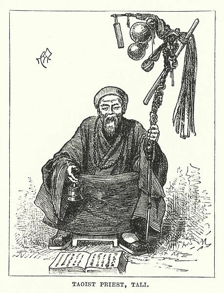 Taoist Priest, Tali (engraving)